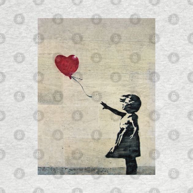 Banksy's Girl with a Red Balloon III by Ludwig Wagner